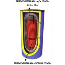Буферная емкость (аккумулирующий бак) Schulz STB-500B2 н/ж сталь с двумя теплообменниками