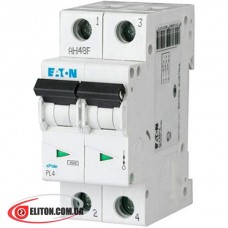 Автоматический выключатель двухполюсный Moeller/Eaton PL6 D