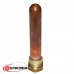 Гильза погружная для датчика температуры 1/2”, 15х16мм, L=100mm, три зонда (рифленая)