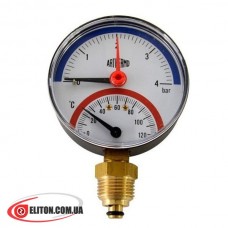 Термоманометр ARTHERMO TI110 0-120 °C, 0-4 Bar