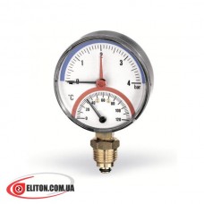 Термоманометр WATTS F+R828 0-120 °C, 0-6 Bar